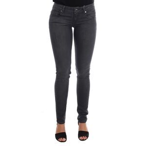 Acht Gray Cotton Slim Fit Denim Women's Jeans